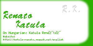 renato katula business card